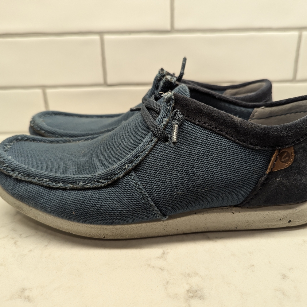 Clarks Blue Canvas Men's Loafers